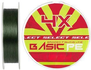 Шнур Select Basic PE Green 100m 0.08mm 4kg 45734 фото