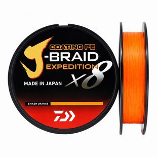Шнур Daiwa J-Braid X8 Expedition 0.06mm 4.0kg 150m orange 74272 фото