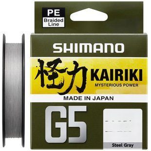 Шнур Shimano Kairiki G5 (Steel Gray) 150m 0.15mm 5.5kg 67634 фото