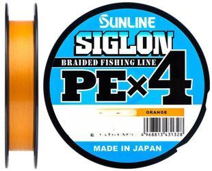Шнур Sunline Siglon PE x4 Orange 150m 0.076mm 1.6kg 39360 фото