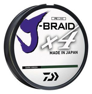 Шнур Daiwa J-Braid X4E 0.07mm 135m Dark green 59856 фото