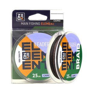Шнур Zeox Element Leader Braid 25m Camo 0.40mm 53590 фото