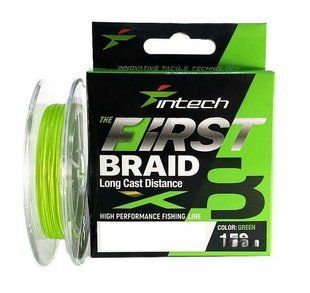 Шнур Intech First Braid X8 Green 150m 0.108mm 3.63kg 61095 фото