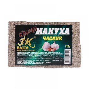 Макуха 3-K Baits часник 210г 58704 фото