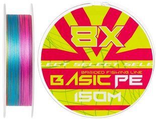 Шнур Select Basic PE8 Multicolor 150m 0.10mm 5.5kg 51342 фото