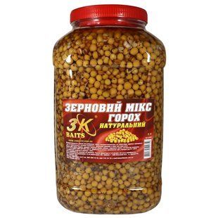 Зерновий Мікс 3-K Baits Горох (натур) 5л 62437 фото